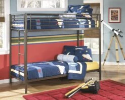 Signature Design By Ashley Benjamin Twin/Twin Metal Bunk Bed - Madison Seating