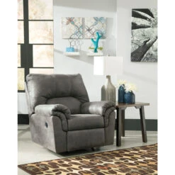Signature Design By Ashley Bladen Rocker Recliner In Slate Faux Leather - By Flash Furniture - Madison Seating