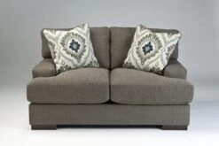 Signature Design By Ashley Carlino Mile Mineral Loveseat - Madison Seating