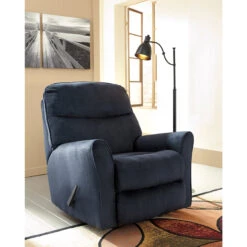 Signature Design By Ashley Cossette Rocker Recliner In Midnight Fabric - By Flash Furniture - Madison Seating