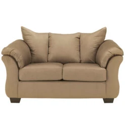 Signature Design By Ashley Darcy Loveseat In Mocha Microfiber - By Flash Furniture - Madison Seating