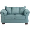 Signature Design By Ashley Darcy Loveseat In Sky Microfiber - By Flash Furniture - Madison Seating -Furniture Sales Store Signature Design by Ashley Darcy Loveseat in Sky Microfiber by Flash Furniture