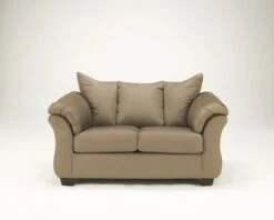 Signature Design By Ashley Darcy Mocha Loveseat - Madison Seating
