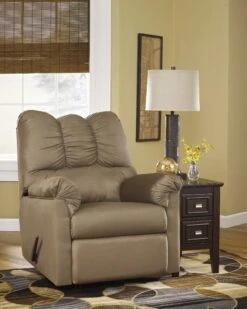 Signature Design By Ashley Darcy Mocha Rocker Recliner - Madison Seating
