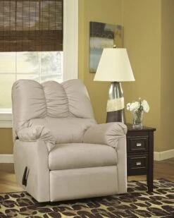 Signature Design By Ashley Darcy Stone Rocker Recliner - Madison Seating