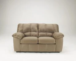 Signature Design By Ashley Dominator Mocha Loveseat - Madison Seating