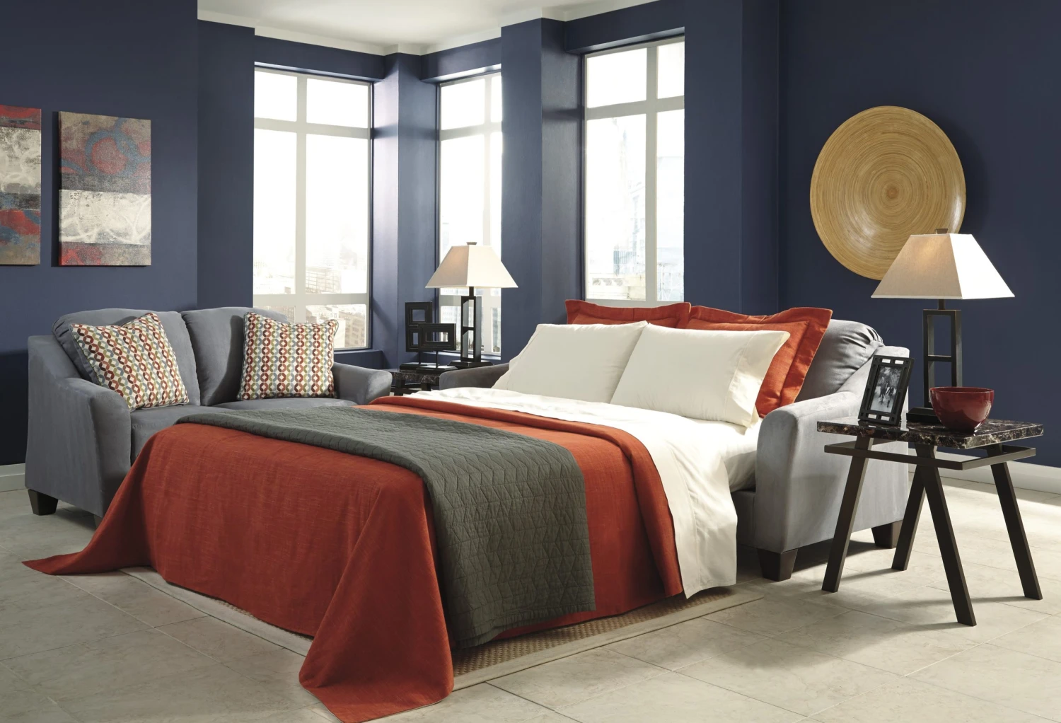 Signature Design By Ashley Hannin Lagoon Queen Sofa Sleeper - Madison Seating 3 Signature Design By Ashley Hannin Lagoon Queen Sofa Sleeper - Madison Seating