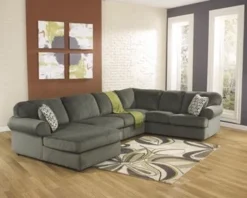 Signature Design By Ashley Jessa Place Pewter Sectional Sofa - Madison Seating