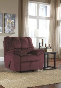 Signature Design By Ashley Julson Burgundy Rocker Recliner - Madison Seating