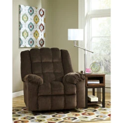 Signature Design By Ashley Ludden Power Rocker Recliner In Cocoa Twill - By Flash Furniture - Madison Seating