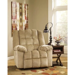 Signature Design By Ashley Ludden Power Rocker Recliner In Sand Twill - By Flash Furniture - Madison Seating