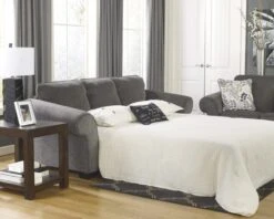 Signature Design By Ashley Makonnen Charcoal Queen Sofa Sleeper - Madison Seating