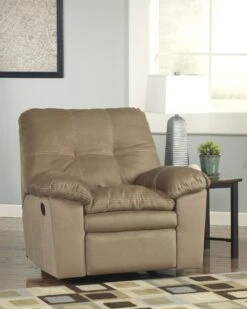 Signature Design By Ashley Mercer Mocha Rocker Recliner - Madison Seating