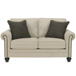 Signature Design By Ashley Milari Loveseat In Linen - By Flash Furniture - Madison Seating