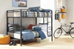 Signature Design By Ashley Notelly Full/Full Metal Bunk Bed - Madison Seating