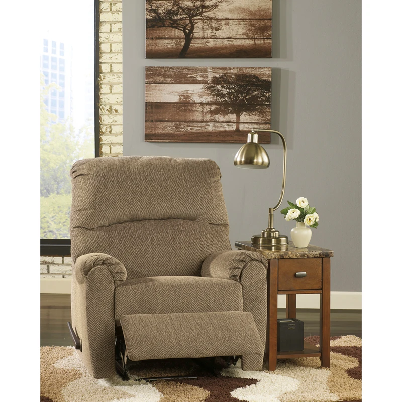 Signature Design By Ashley Pranit Wall Hugger Recliner In Cork Chenille - By Flash Furniture - Madison Seating 4 Signature Design By Ashley Pranit Wall Hugger Recliner In Cork Chenille - By Flash Furniture - Madison Seating - Image 2