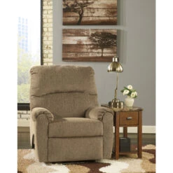 Signature Design By Ashley Pranit Wall Hugger Recliner In Cork Chenille - By Flash Furniture - Madison Seating