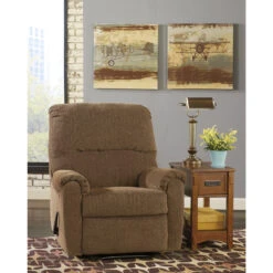 Signature Design By Ashley Pranit Wall Hugger Recliner In Walnut Chenille - By Flash Furniture - Madison Seating