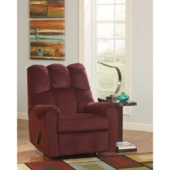 Signature Design By Ashley Raulo Rocker Recliner In Burgundy Fabric - By Flash Furniture - Madison Seating