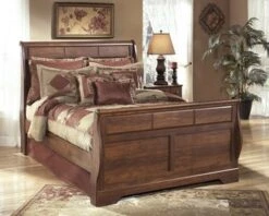 Signature Design By Ashley Timberline Queen Sleigh Bed - Madison Seating