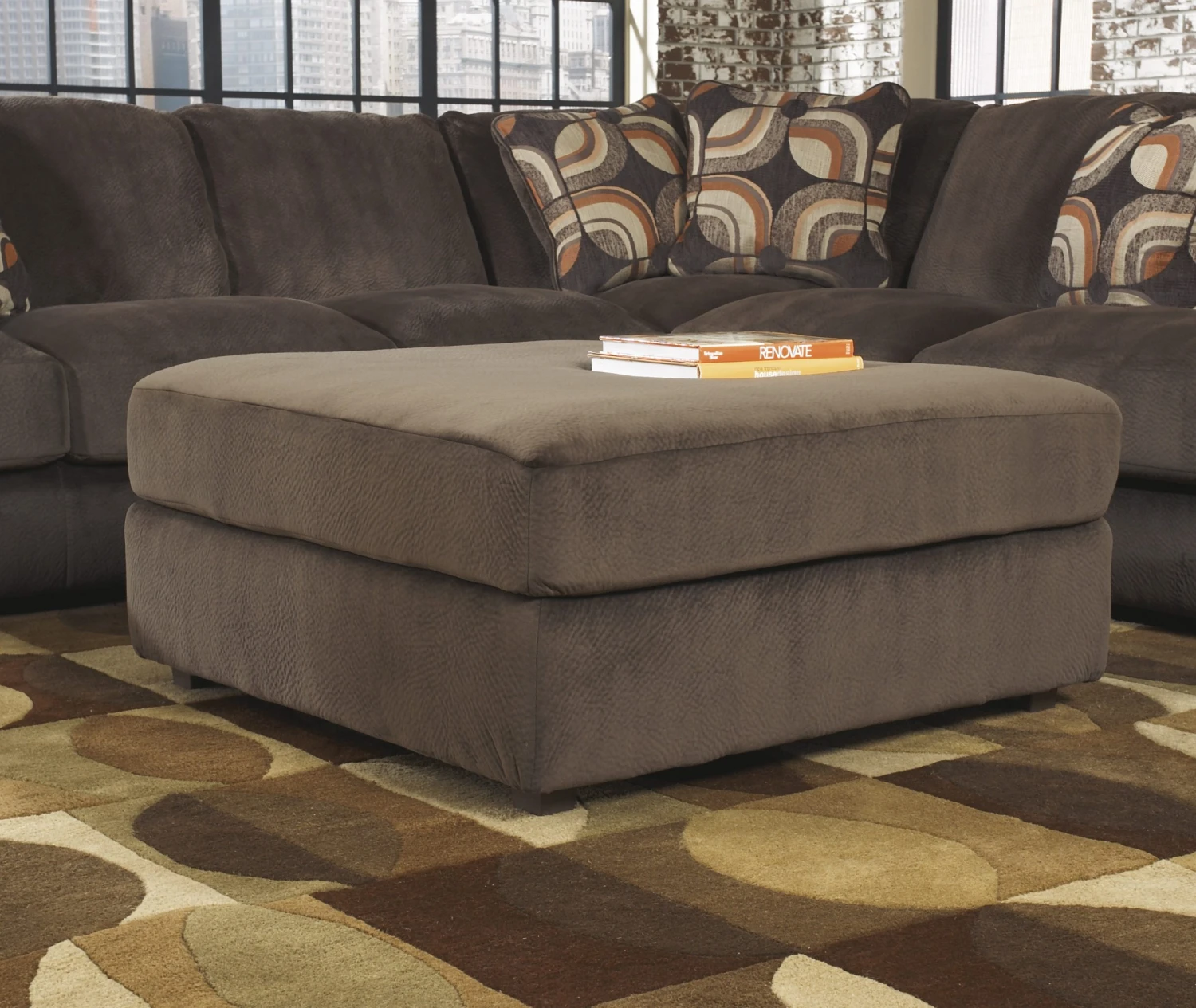 Signature Design By Ashley Truscotti Café Oversized Accent Ottoman - Madison Seating 3 Signature Design By Ashley Truscotti Café Oversized Accent Ottoman - Madison Seating
