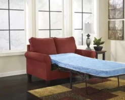 Signature Design By Ashley Zeth Crimson Twin Sofa Sleeper - Madison Seating