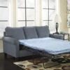 Signature Design By Ashley Zeth Denim Full Sofa Sleeper - Madison Seating