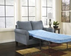 Signature Design By Ashley Zeth Denim Twin Sofa Sleeper - Madison Seating