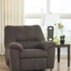 Signature Design By Ashley Zyler Coffee Rocker Recliner - Madison Seating