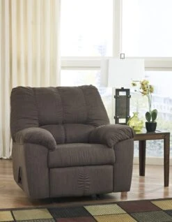 Signature Design By Ashley Zyler Coffee Rocker Recliner - Madison Seating