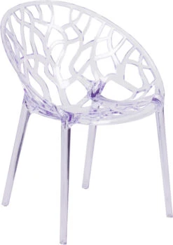 Specter Series Transparent Stacking Side Chair - By Flash Furniture - Madison Seating