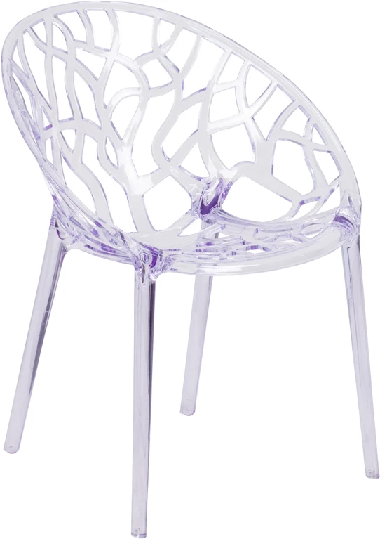 Specter Series Transparent Stacking Side Chair - By Flash Furniture - Madison Seating 3 Specter Series Transparent Stacking Side Chair - By Flash Furniture - Madison Seating
