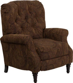 Traditional Tobacco Fabric Tufted Hi-Leg Recliner - By Flash Furniture - Madison Seating