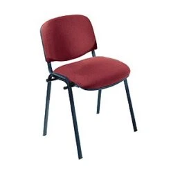Visit Black Frame Stacking Chair (Qty.2) - Madison Seating